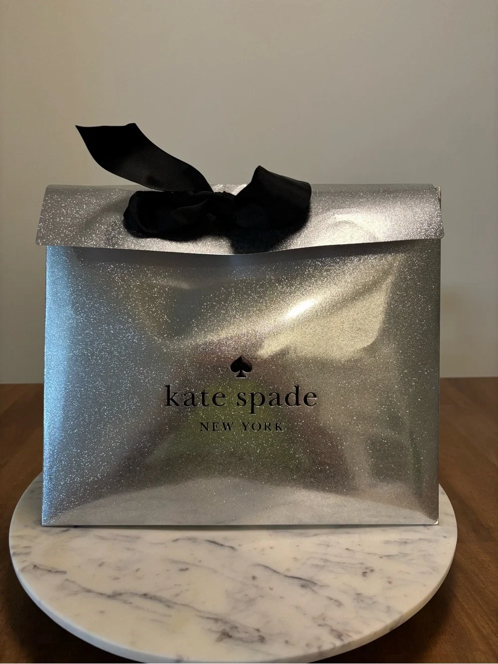 kate spade Black Pebbled Leather Dome Satchel with Crossbody Strap